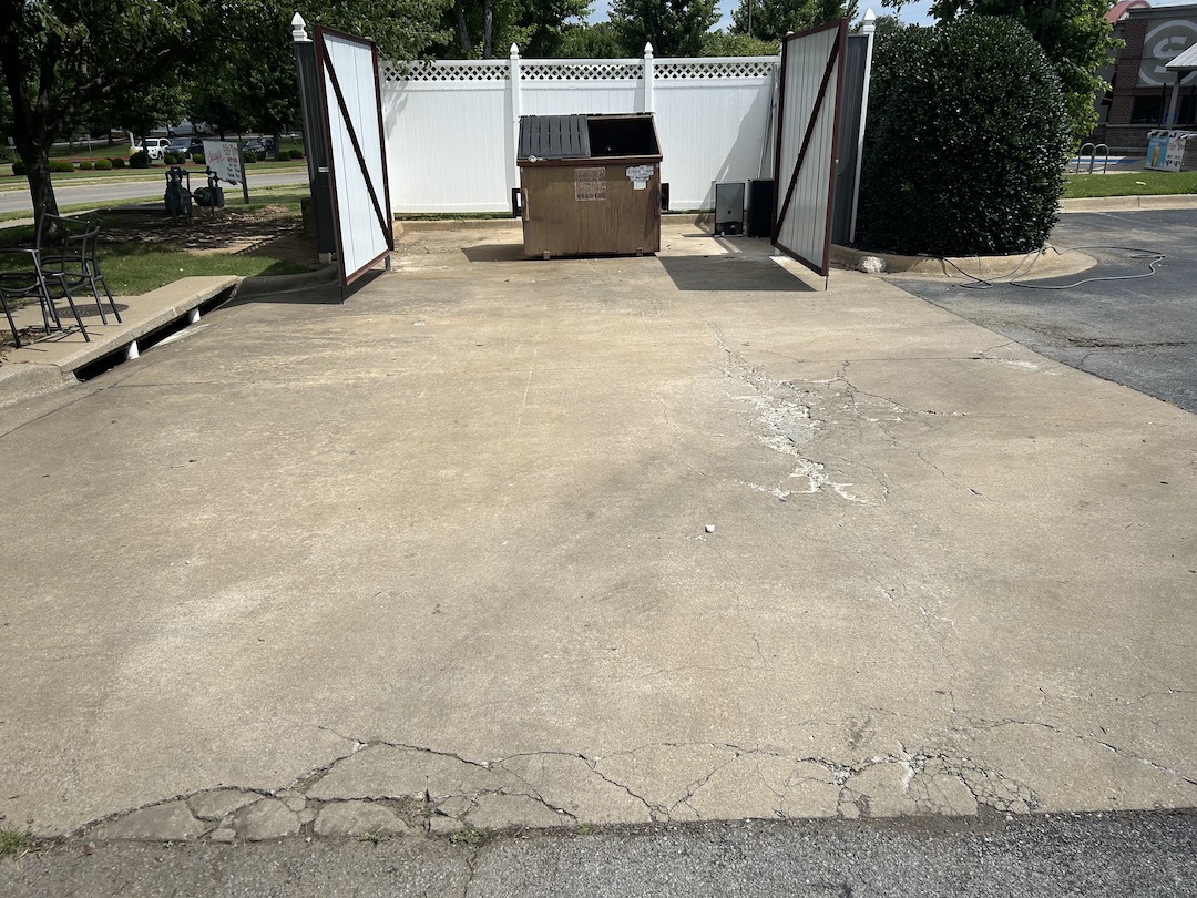 Dumpster Pad Cleaning